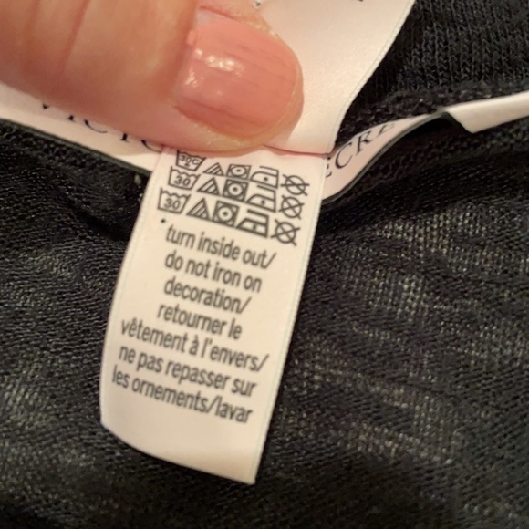 Victoria’s Secret top, black, viscose blend, XS - Picture 6 of 8